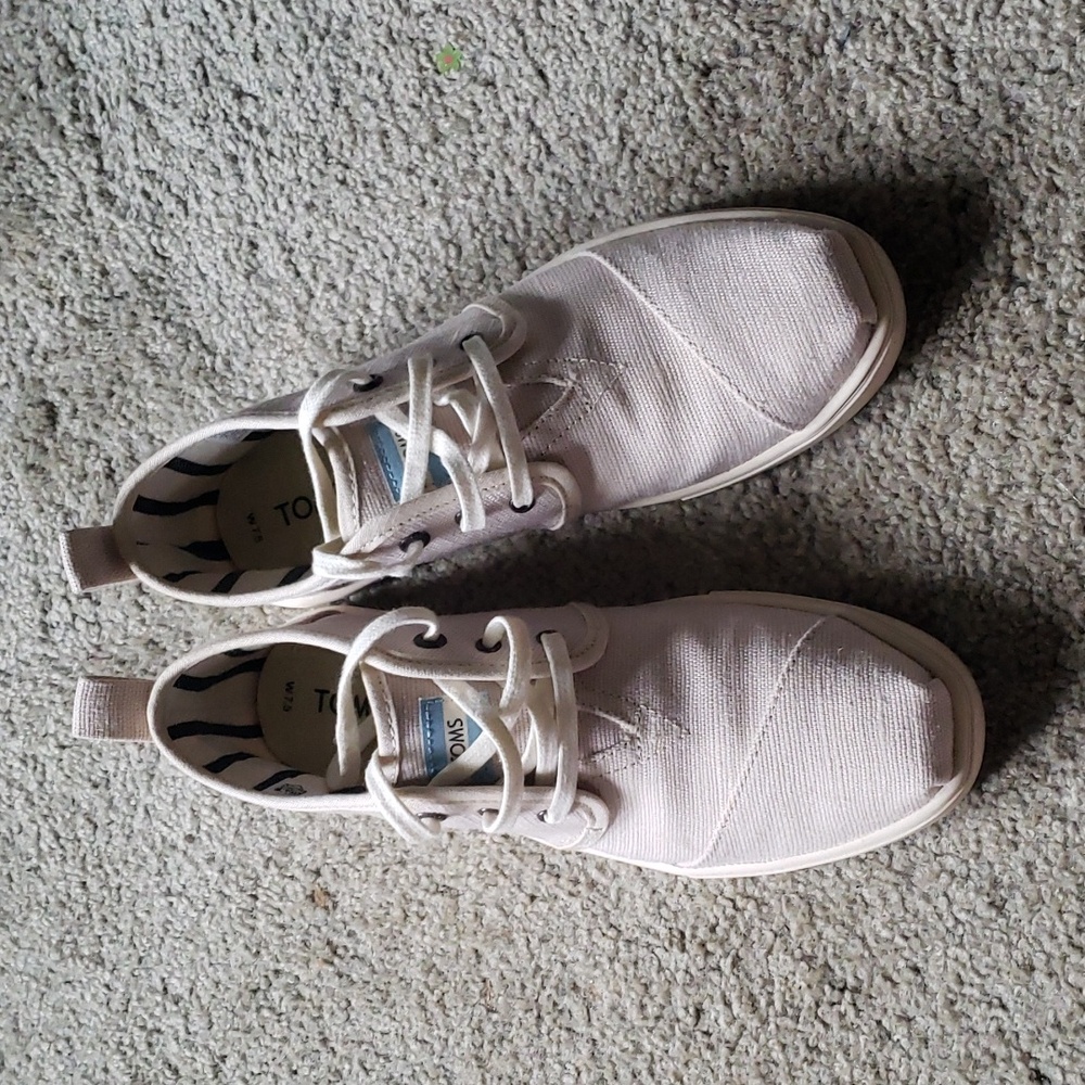 Toms Lace up Bota Shoes Canvas Boots